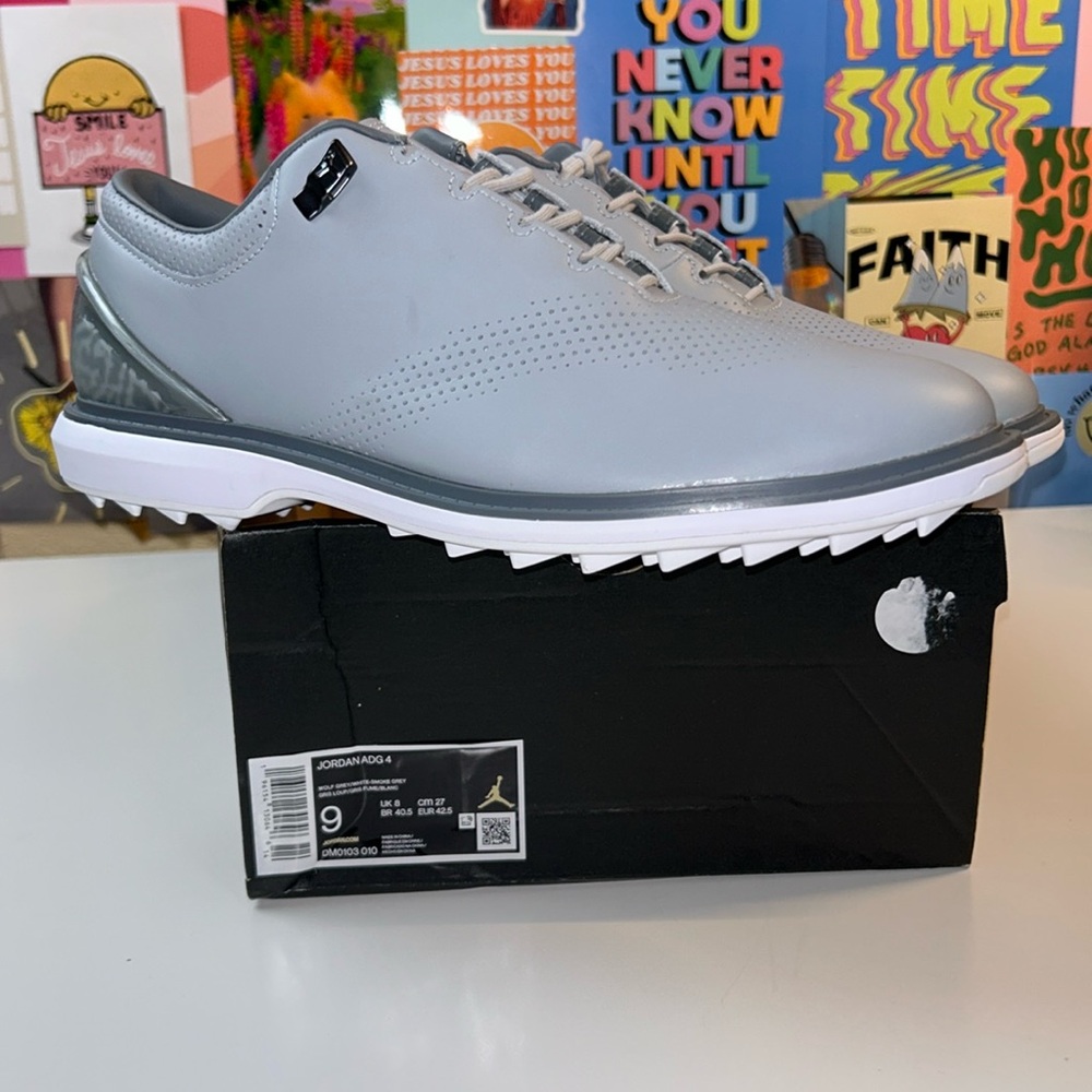 Nike Air Jordan ADG 4 Grey Golf Shoes